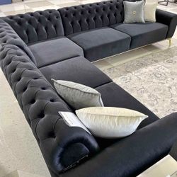 OM• $38 Initial • Brand New Black Sectional 