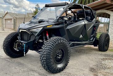 2022 Polaris RZR Pro R 4 Ultimate for sale 735 miles and 70 hours Selectable 4x2/AWD Dynamix active suspension Winch Roof Full front windshield Rear v