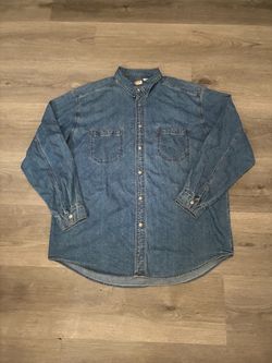 Vintage Levi’s Red Tab Men’s Blue Denim Button Up Longsleeve Shirt