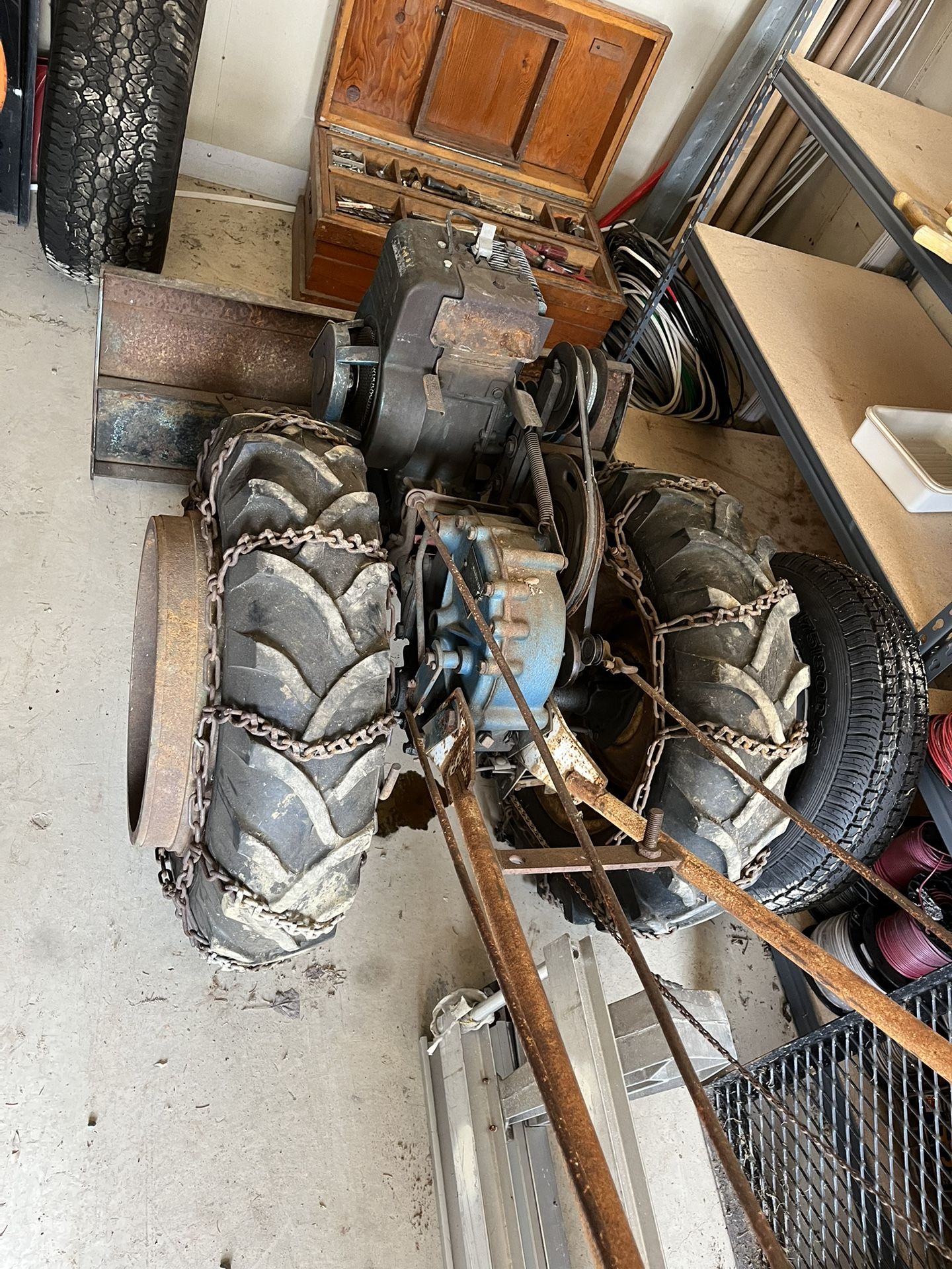Sears David Bradley walked behind tractor with plow