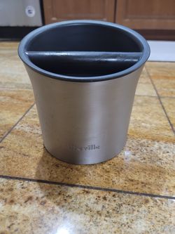 Breville BCB100BSS Knock Box, Espresso Machine Accessory, Large Puck Capacity