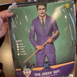 The Joker Halloween Costume DC Men's Size X-Large