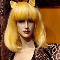 Yellow Kitten Halloween Wig