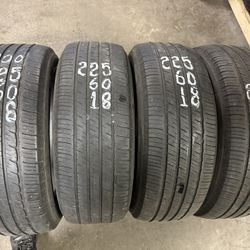 225/60 18 Full Set  Of 4 Tires Brand Michelin 