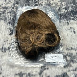 NEW Clip-In Hair Topper – Brown w/ Highlights (Layered Wavy)