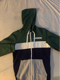 Lacoste mens zip up hoodie