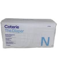 4 Pack Coterie Newborn Diapers