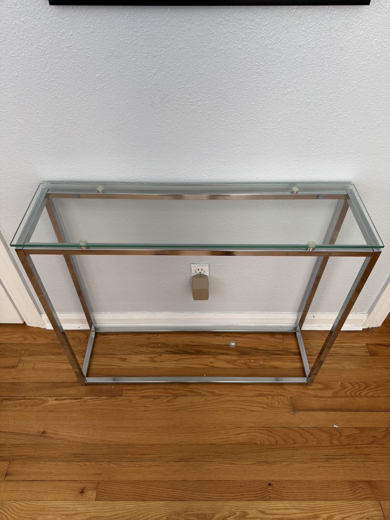 Glass and Chrome Table