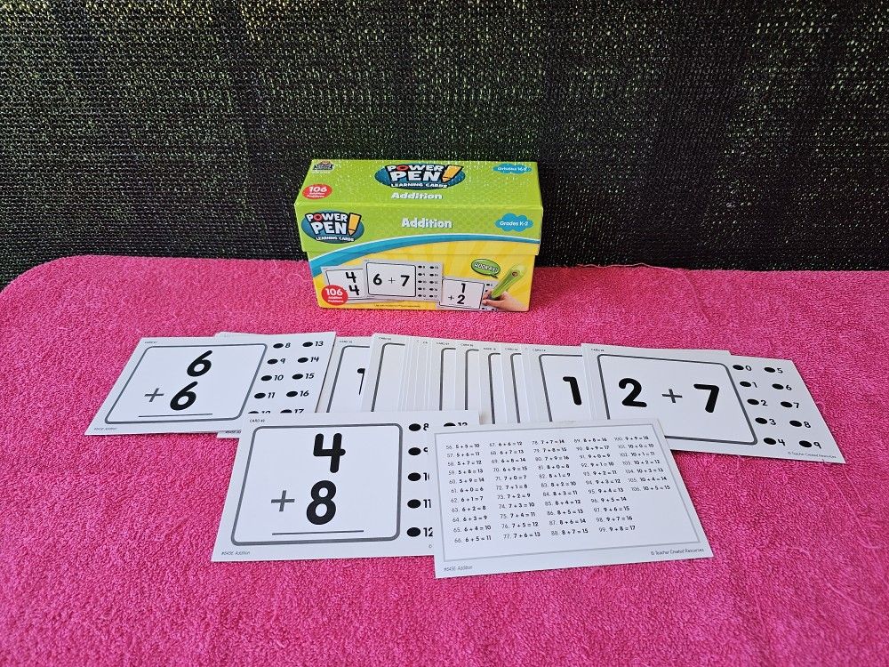 Teacher Created Resources Power Pen Learning Cards 106 Addition Problems