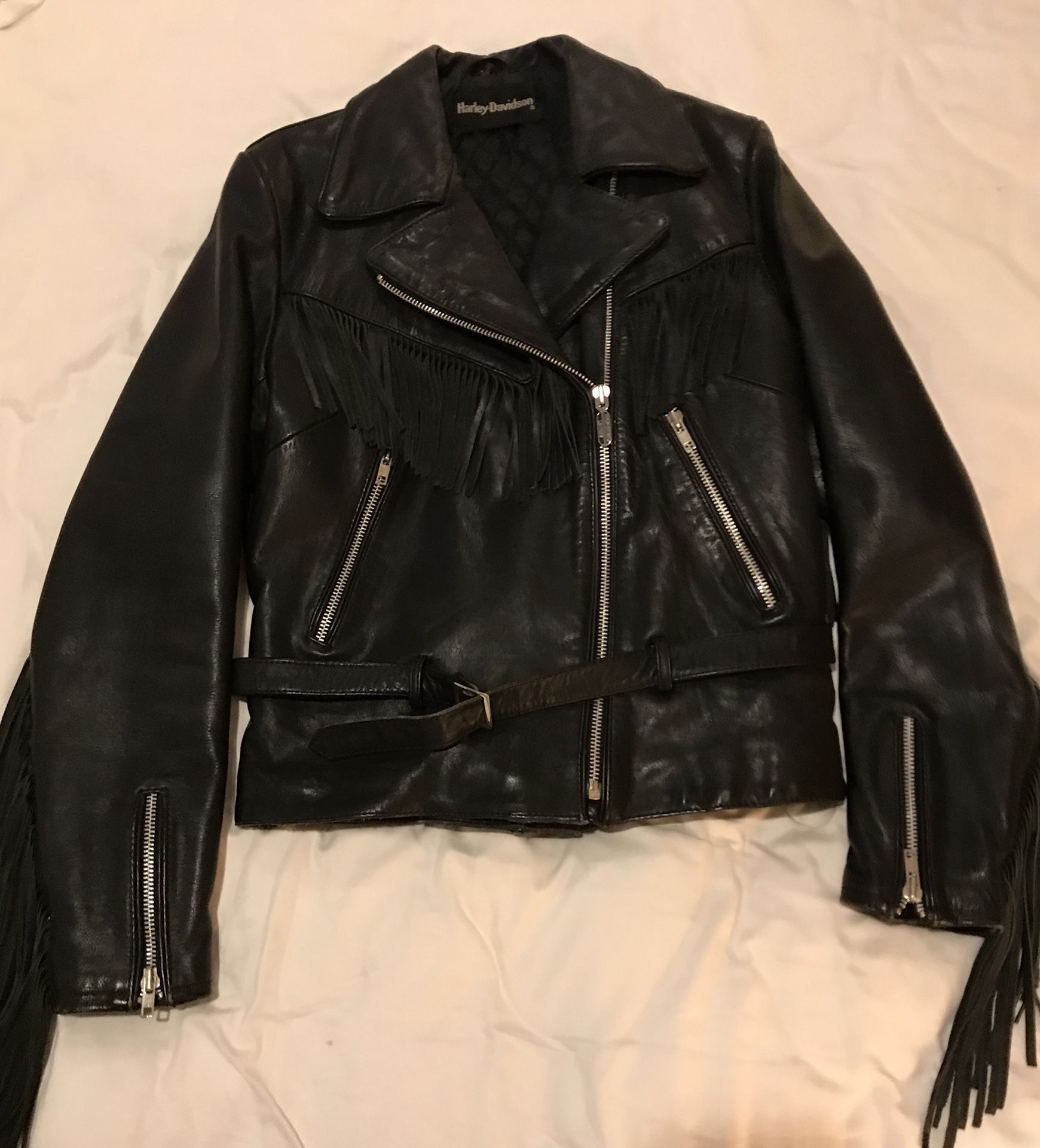 Harley Davidson vintage women’s leather jacket. worn once