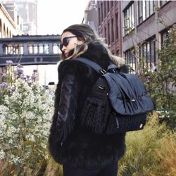 HAPP Brand Black Diaper Bag