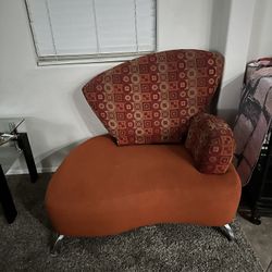 Orange 2 Piece Couch 