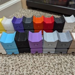 15 Plastic 3d Printed Kitties Cat