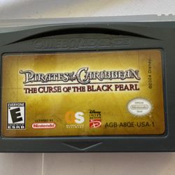 Nintendo Gameboy Advance Pirates of the Caribbean game The Curse of the Black Pearl. Game only.