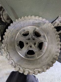 Jeep rims w/ M/T tires