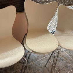 White wash chairs