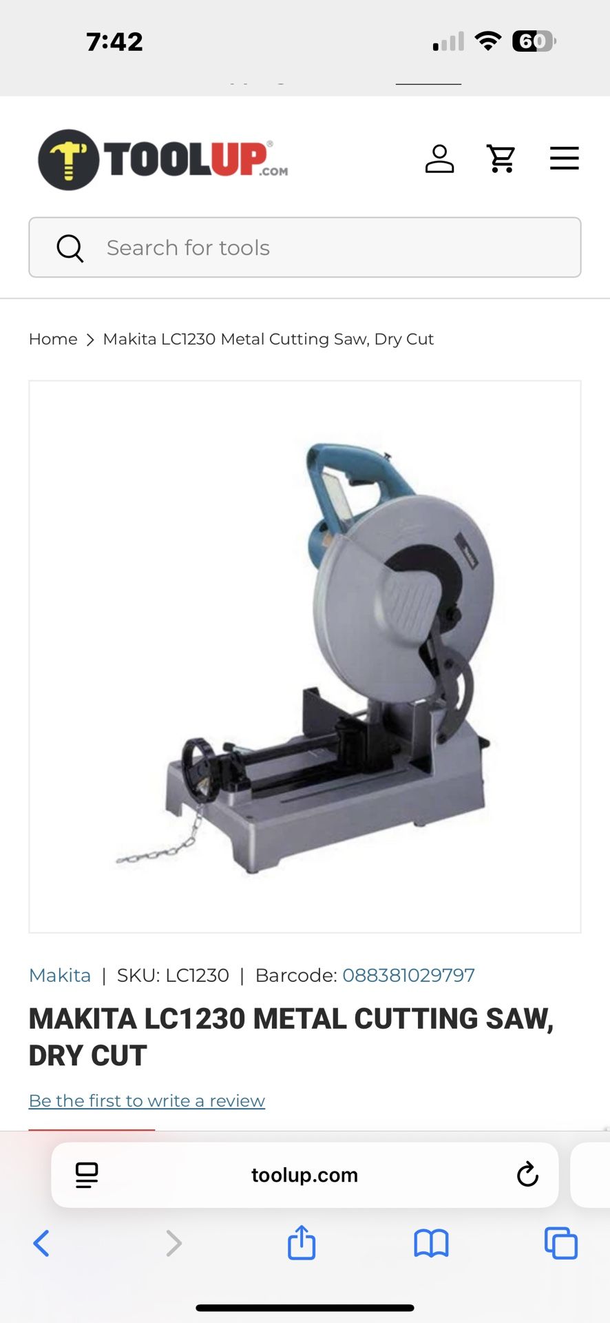 Makita LC1(contact info removed) RPM Chop Saw