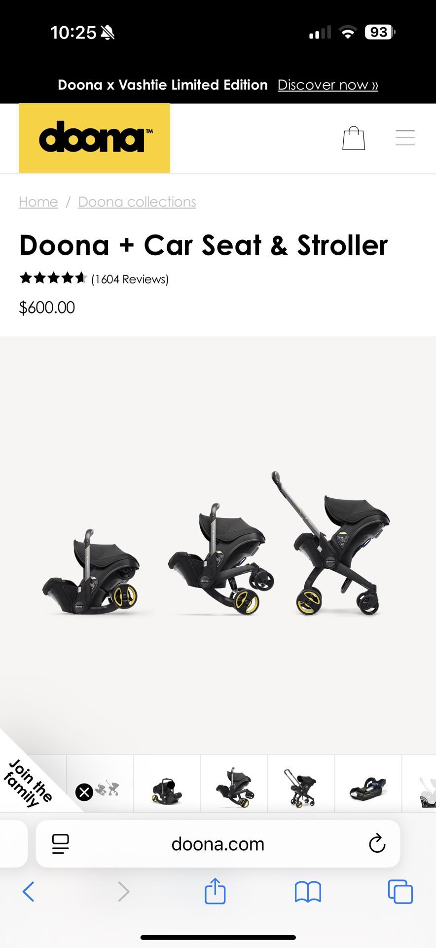Doona Stroller Car seat