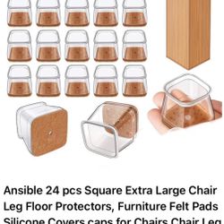 Chair Leg Floor Protectors, Furniture Felt Pads