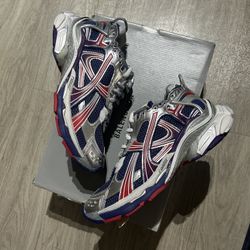 Balenciaga Runner 2.0 Silver Red Blue 