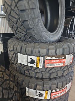 New set of tires nitto ridge grappler 35 1250 20 lt