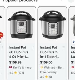 Instant pot brand new number one rated nine and one