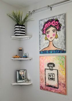 Paint art acrylics and glitters