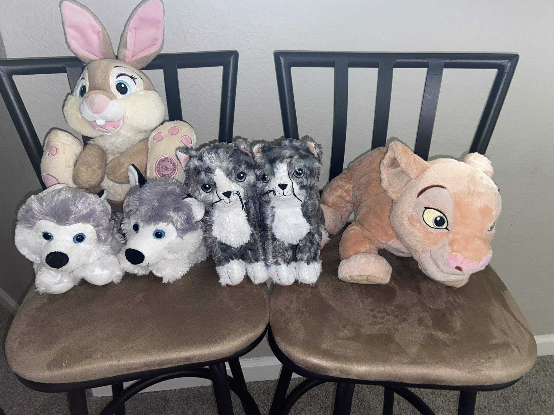 Brand new stuffed animals, waiting for their forever home !!