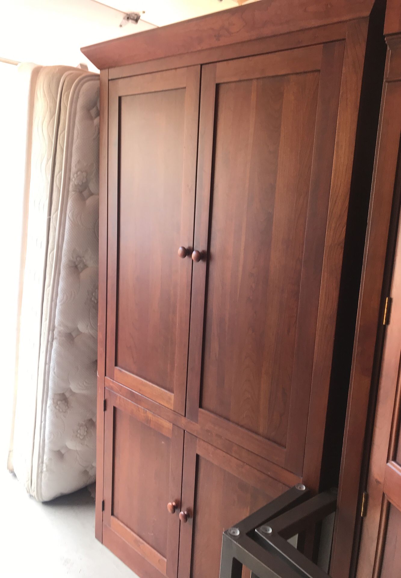 Ethan Allen American Impressions Solid Cherry TV Armoire Media Cabinet