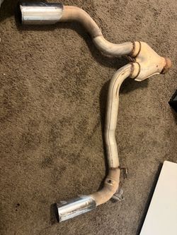 BMW muffler delete exhaust ready to clamp on no welding needed