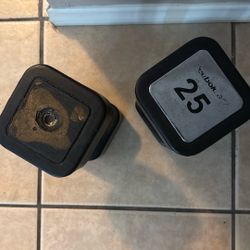 2 25lb Dumbbells 