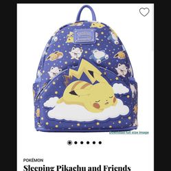 Loungefly Sleeping Pikachu Pokémon Backpack