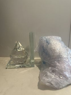 Glass Diamond Book Holder