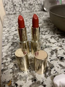Becca lipsticks red shades scarlet and garnet new