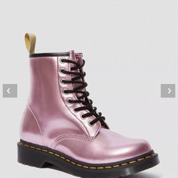 Dr.Marten Pink Vegan Boots Size 8