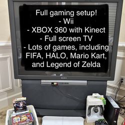 XBOX 360 and Wii Full Gaming Setup