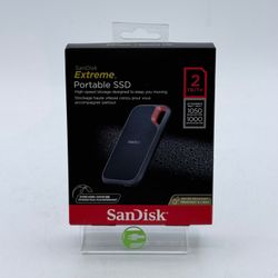 New SanDisk Portable Extreme Portable SSD 2TB USB-C SSD SDSSDE61-2T00-AW25