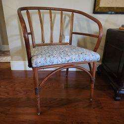 Wooden Wicker Chair. 