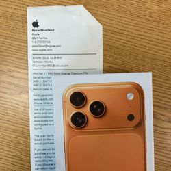 Iphone 17 PRO MAX 2TB (Orange Titanium)