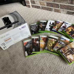 Xbox 360 Kinect And 12 Games Bundle 