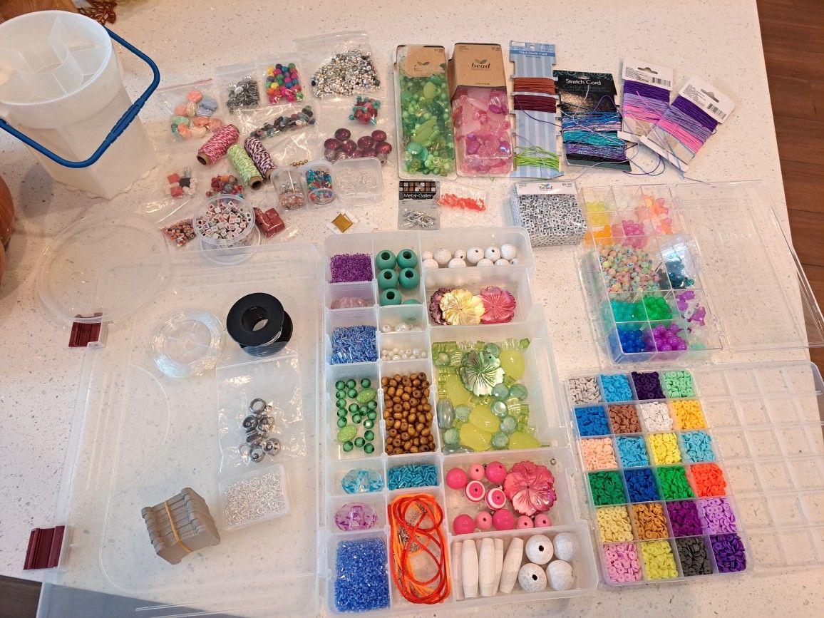 Large Assortment Of Beads And More Everything $25 Cash Porch Pick Up 