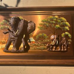 Gaston Elephant Copper 3D Art