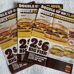 Burger King Coupon Sheets! 12 Coupons! Exp. 4/4/26