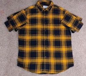 Goodfellow & Co Men's Shirts Yellow & Black Size: L