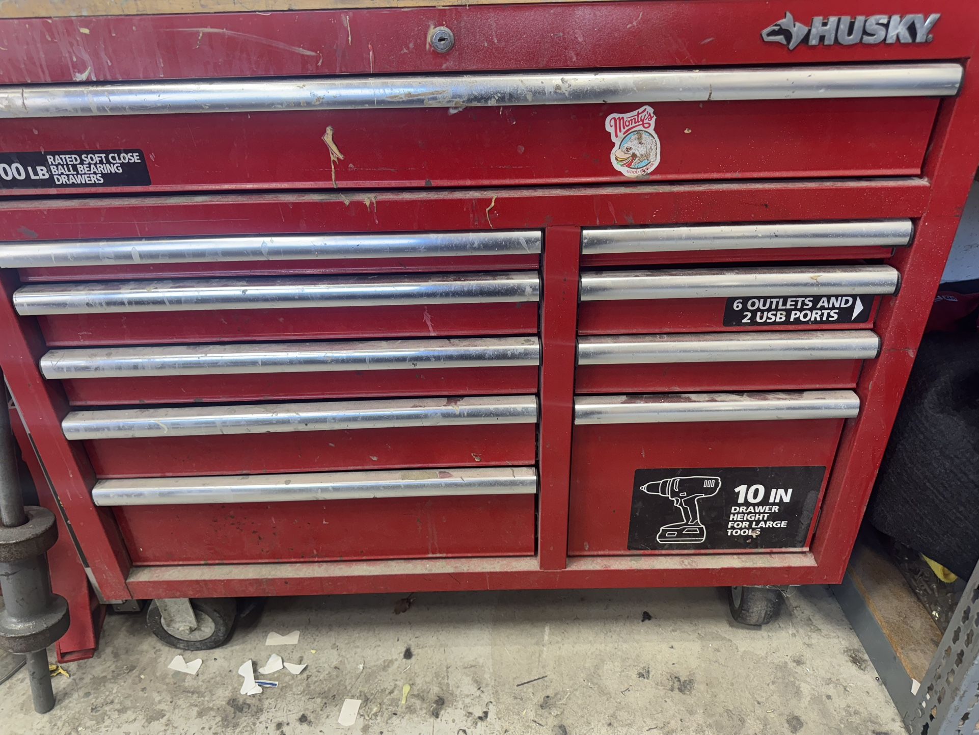 Tool Box Red Husky Brand