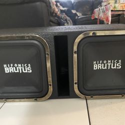 HIFONICS 12’s SPEAKERS WITH AMPLIFIER 