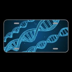 License Plate Novelty Car Front Dna String Biology 3D Biotechnology