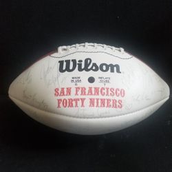 San Francisco 49ers Super Bowl XXIX Champions team signed football