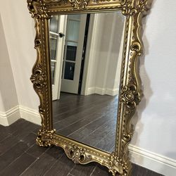 Gold Tone Mirror 29 By 41 Inches 