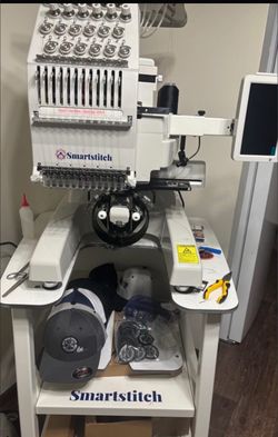 Smartstitch Single Head Commercial Embroidery Machine